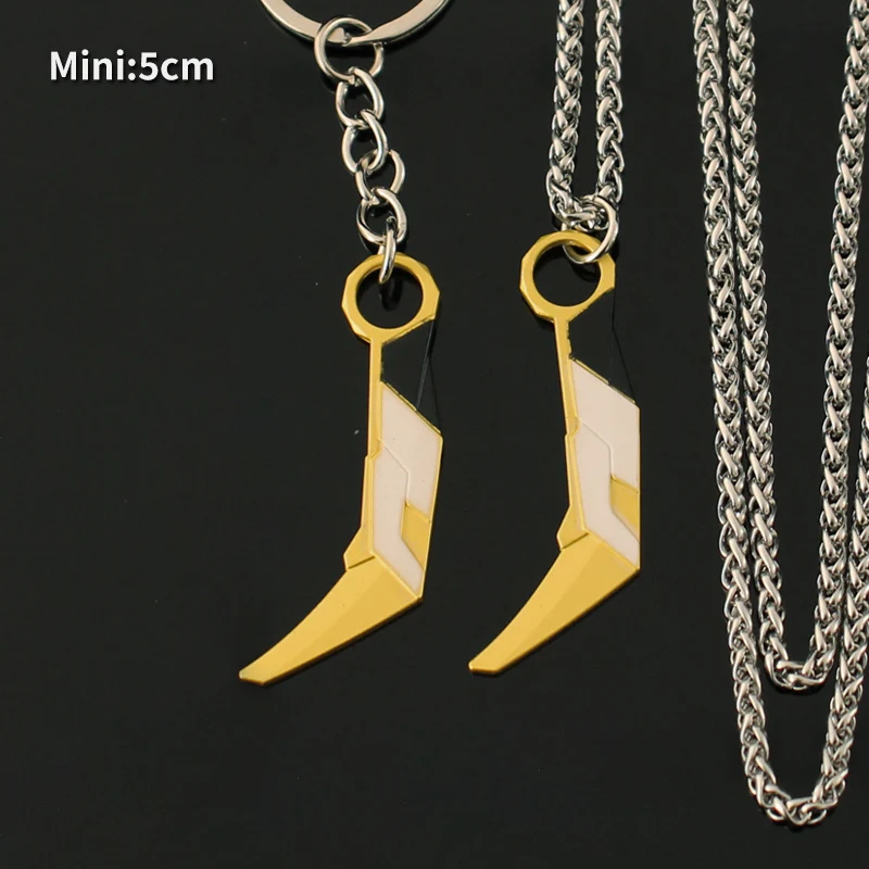 

Mini Prime Karambit Tactical Keychain 5cm Valorant Melee Weapon Game Peripherals Alloy Metal Model Sword Ornaments Gifts Toys