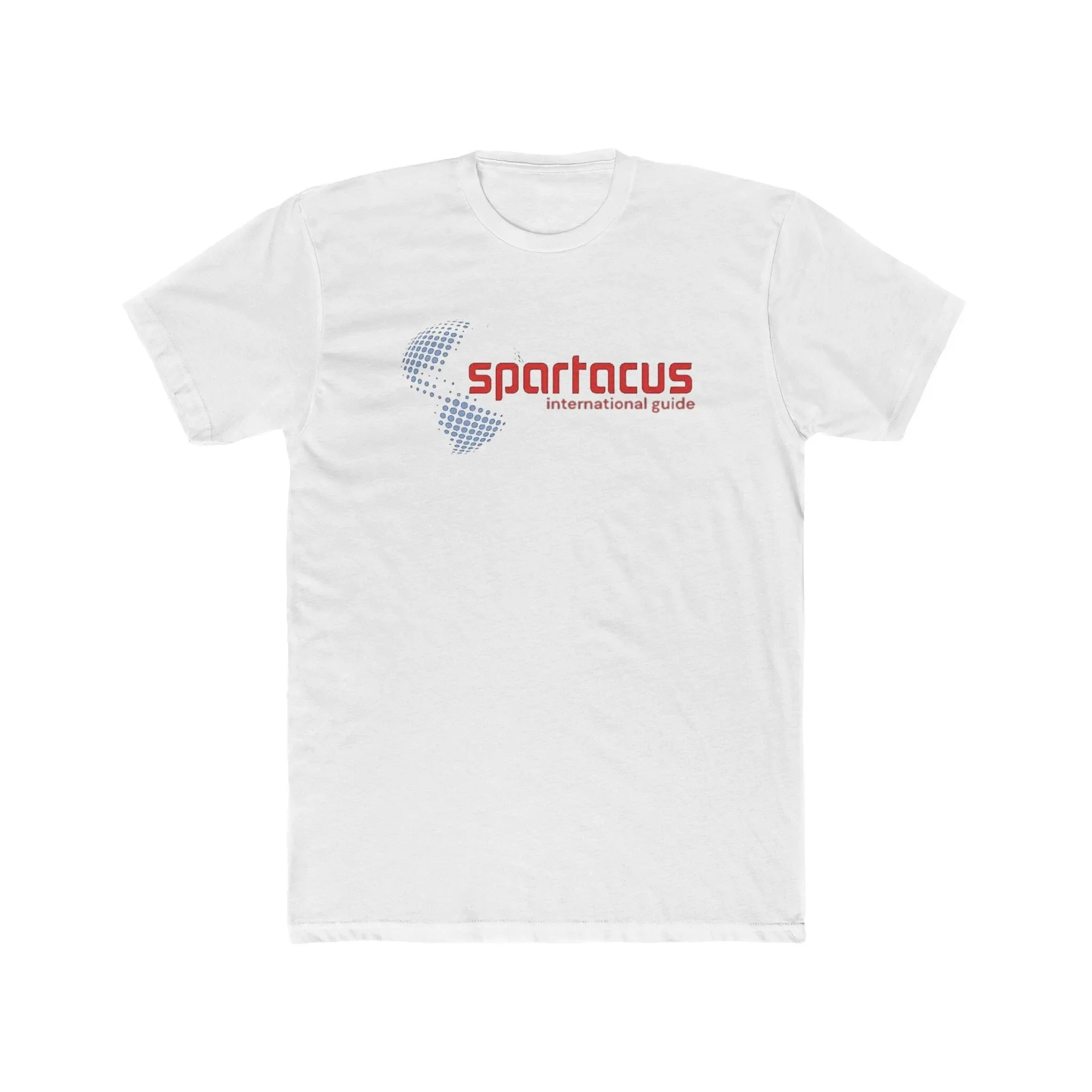 تي شيرت Spartacus International Gay Travel Guide للرجال من القطن على شكل طاقم بوب دامرون