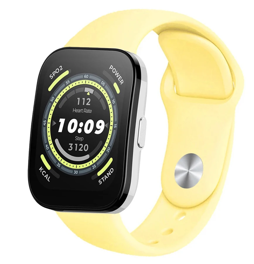 22Mm Siliconen Bip 5 Band Voor Amazfit Bip 5 Band Vervangende Smaerwatch Polsband Zachte Armband Horlogeband Amazfit Bip5