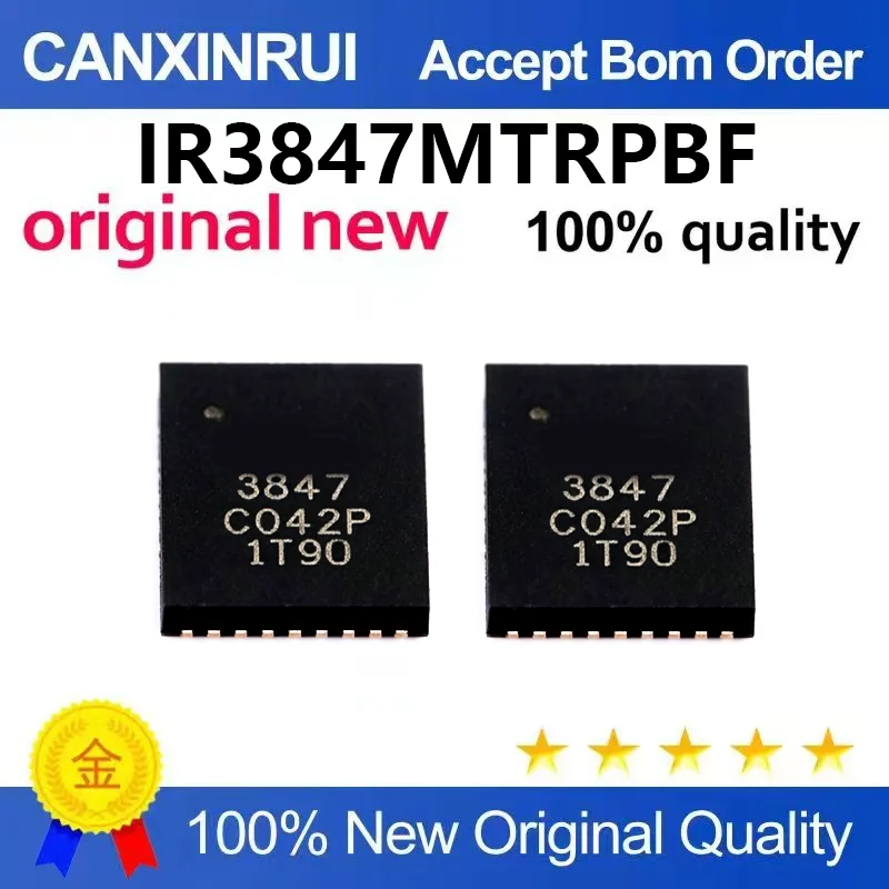 （5pcs-100pcs)Brand new original IR3847MTRPBF silk screen 3847 voltage reducing switch regulator package QFN-33