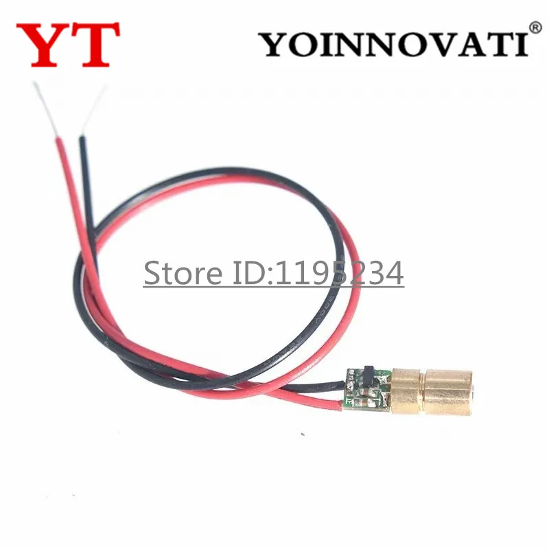 5mW/10mW Red Dot Laser Module 6MM Diameter Laser Head/Tube 650nm Laser Head Industrial Grade
