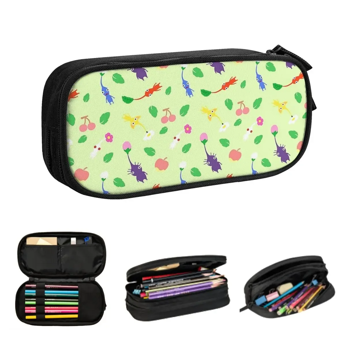 Pikmin (31) Pencil Cases Large Capacity Pen Bags Pen Box Pencil Pouch For Boys Girls Students Stationery School Office