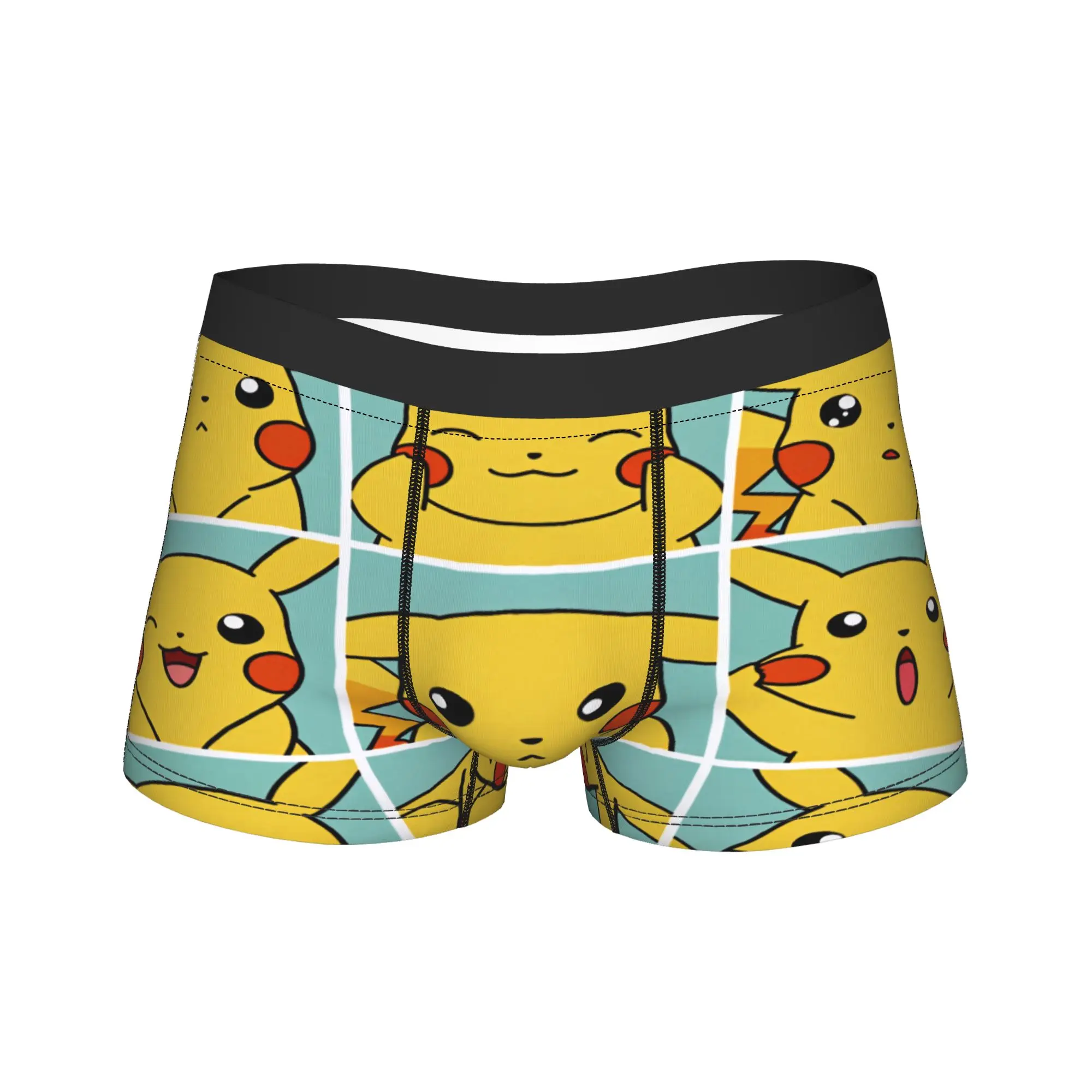

Pikachus Trunk Pouch Underwear High Quality Design Boxer Brief Breathable Men's Underpants Plus Size