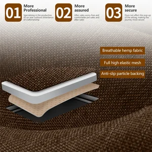 Universal Breathable linen seat cover, front and rear pillow, comfortable rug, Four season pad, interior accessories 10 Main Sales Cover Bank Car Towel - №10