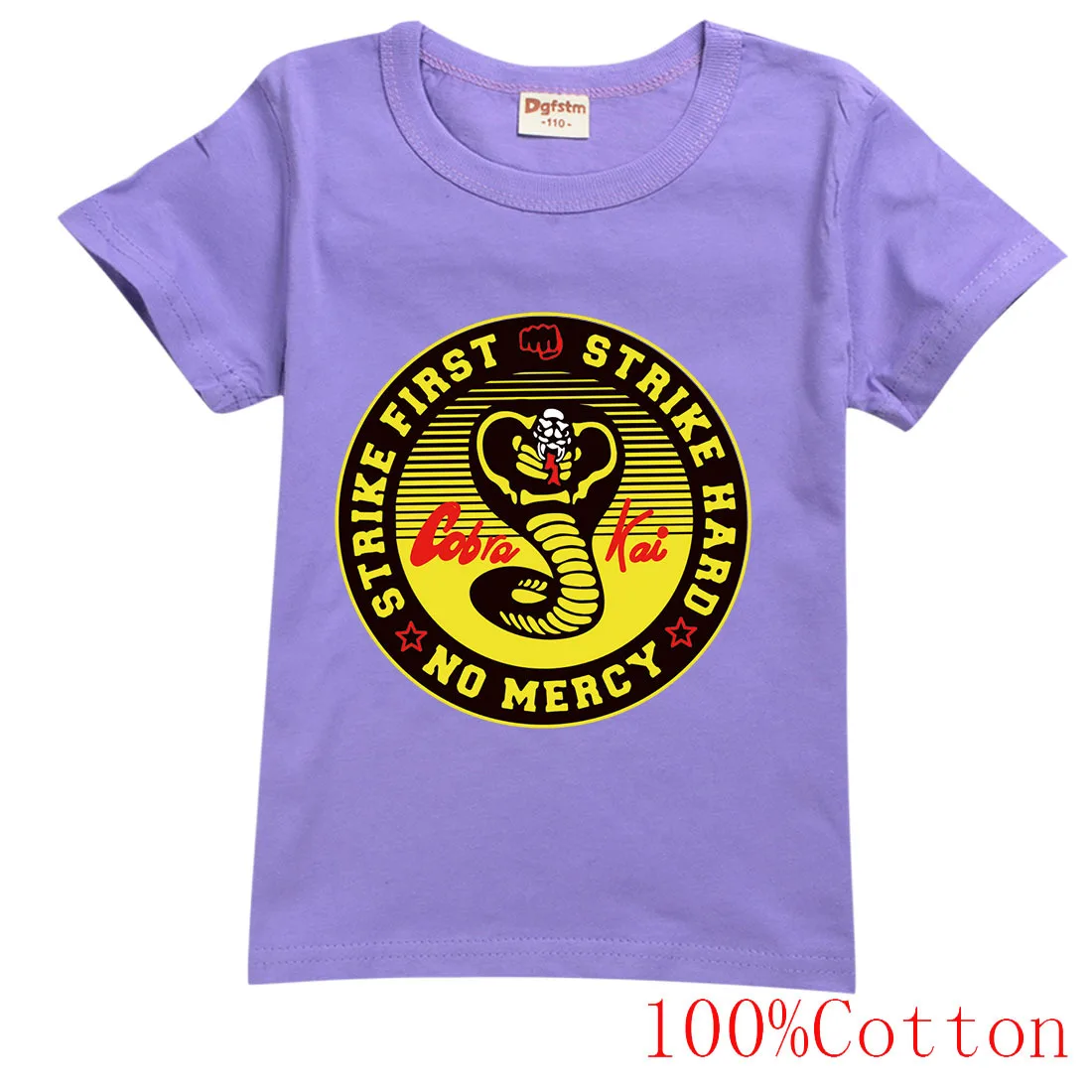 Summer Fashion Short Sleeve Cobra Kai 3D Printed Childen T-Shirt Round Neck Casual Streetwear Boy Girl Children Cool Tops