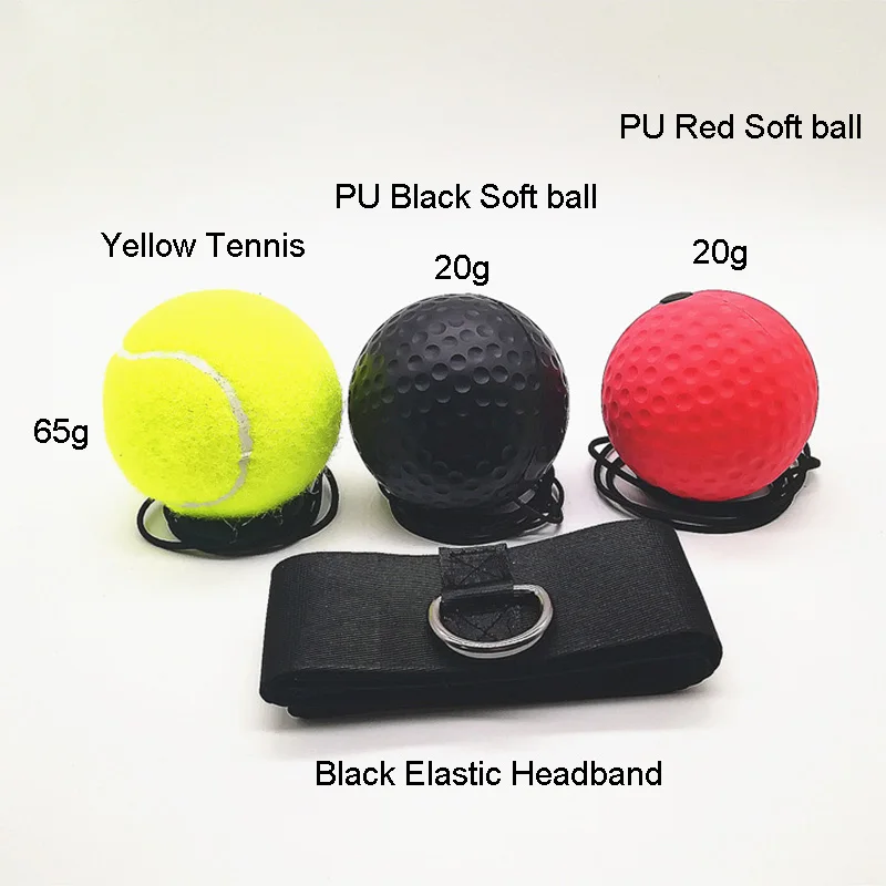 Boxing Reflex Ball Headband, Punch Fighting Reaction, Improve Speed, Hand Eye Coordination, Training Boxing Gear for MMA