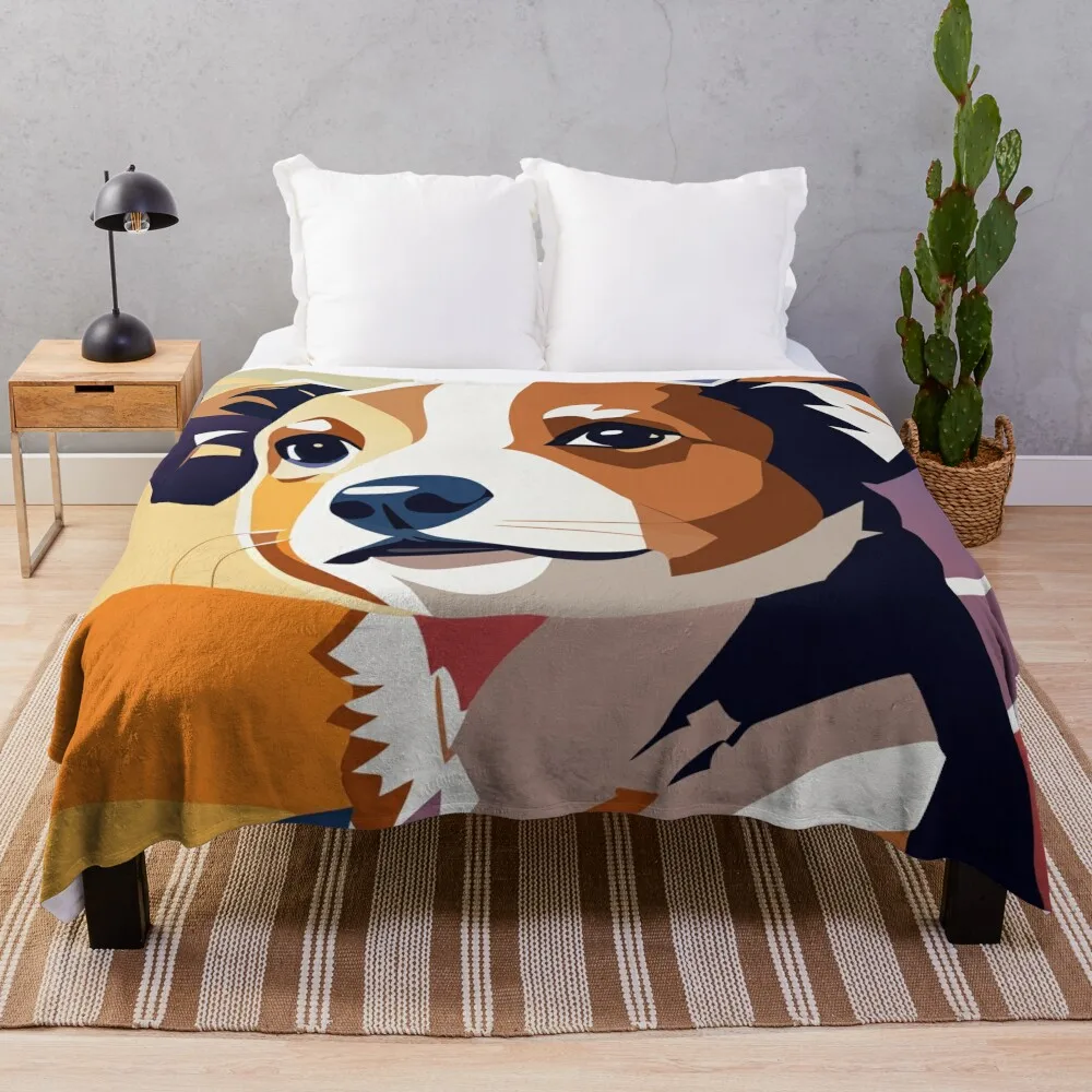 

Adorable Puppy Dog Image Throw Blanket Giant Sofa Fashion Sofas Blankets