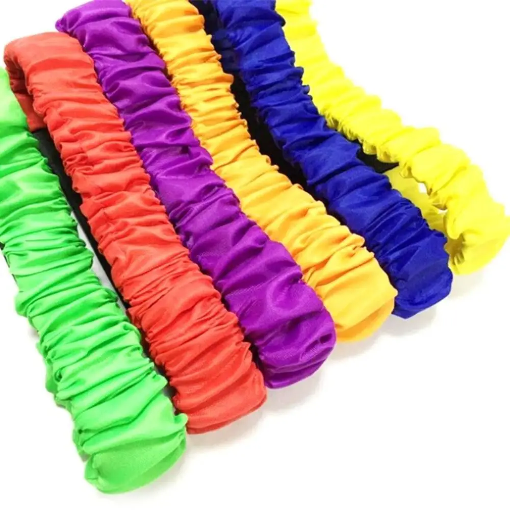2 Person 3 Foot Group Game Elastic Puttee Multi Person Solid Color Sports Game Pros Parent-child Game Elastic Strap Kindergarten