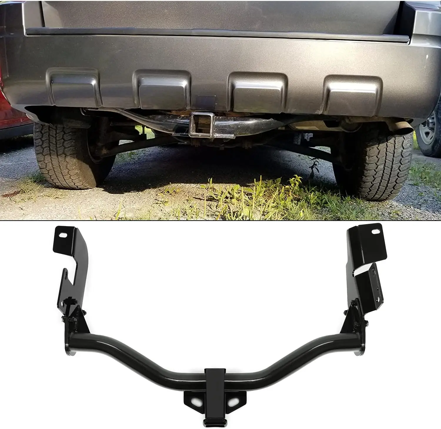 

Trailer Towing for Ford Escape, Mazda Tribute, and Mercury Mariner, Metal, Black, 2-Inch Receiver, Replacement for 13650