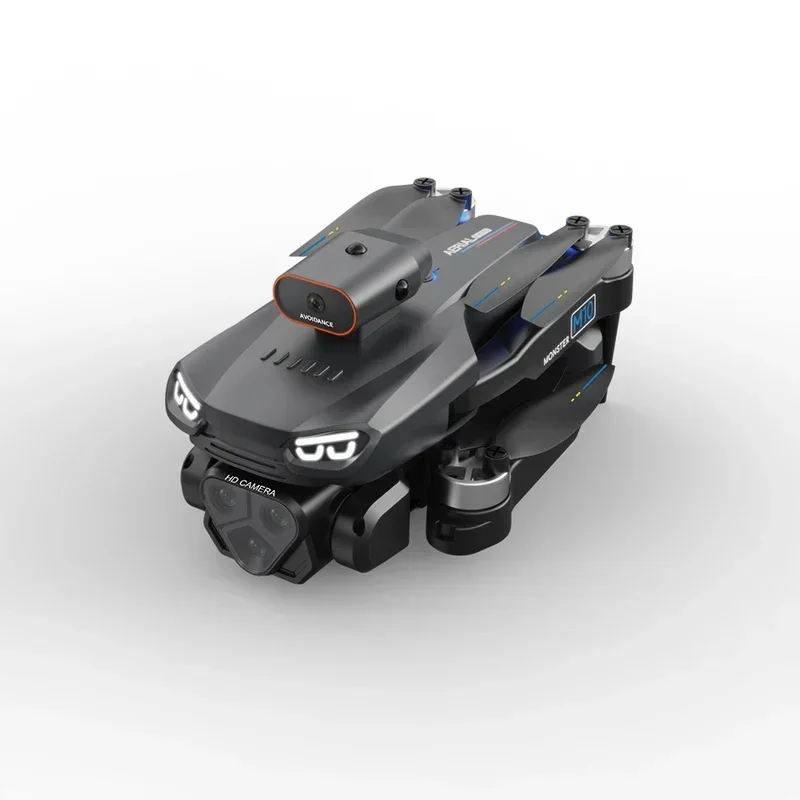 طائرة M10 بدون طيار 4K احترافية بثلاث كاميرات 720P HD للتصوير الجوي قابلة للطي 360 درجة ° لعبة درون للتحكم عن بعد بدون فرش لتجنب العوائق #6