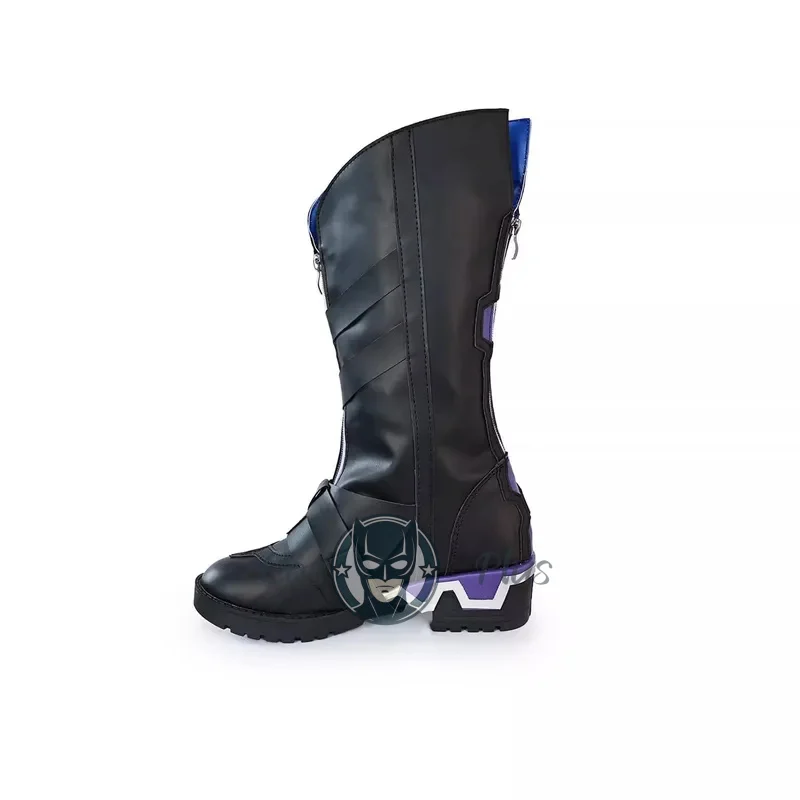 เก็นชิน อิมแพ็ค ออโรรอน คอสเพลย์รองเท้า ออโรรอนเครื่องแต่งกายรองเท้าปาร์ตี้หนัง PU อ่อนอุปกรณ์ประกอบฉากฮาโลวีน