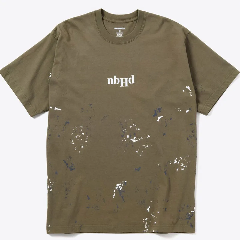 

Worn Look Splaed Ink Workwear Casual ort Sve Loose Trendy T-irt round Ne Summer Faion Youth ular Loose Fit