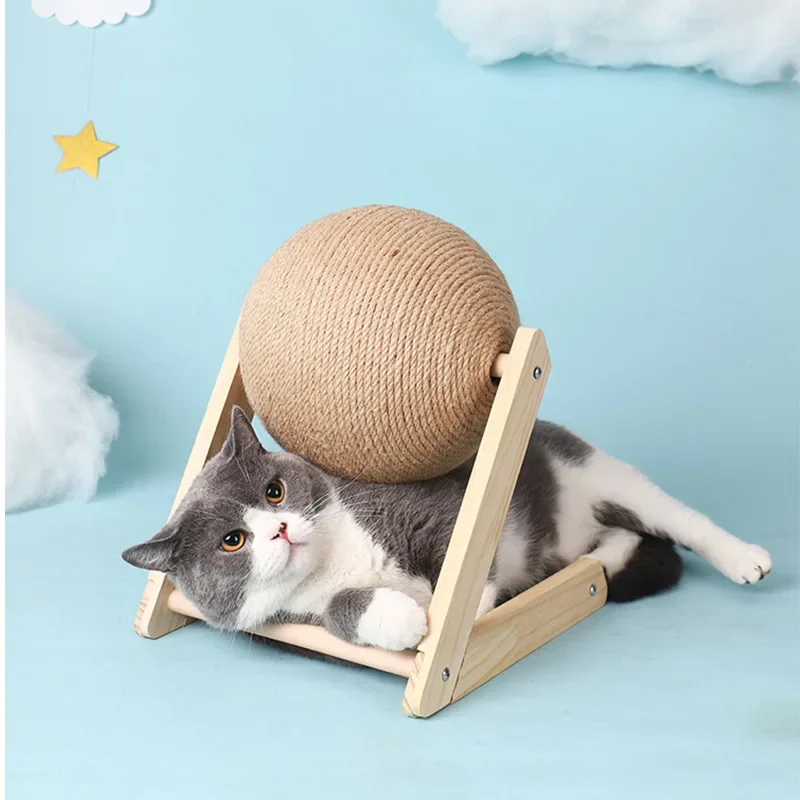 

Cat Scratching Ball Toy Kitten Sisal Rope Ball Board Grinding Paws Toys Cats Scratcher Wear-Resistant Pet Furniture Supplies