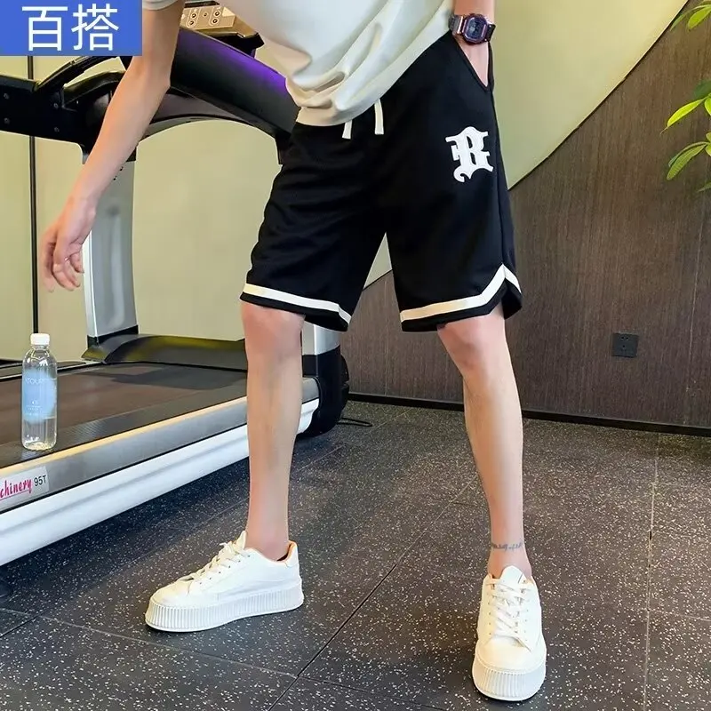 メンズデニムショーツ,サマースポーツパンツ,カジュアル,刺quality,ファッショナブル,アウトドア,2024