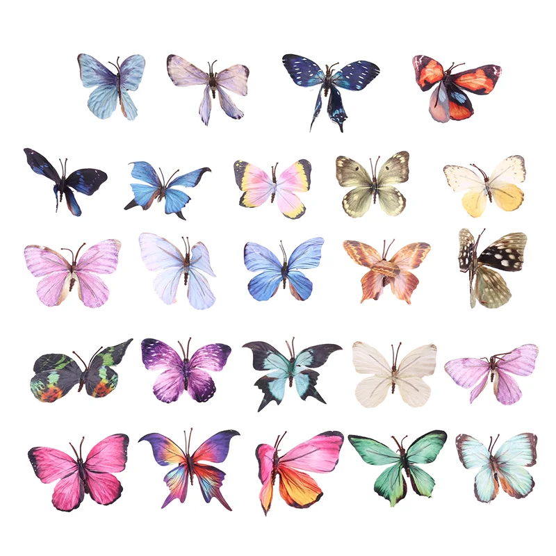AB30-3D Butterfly Wall Patch Reusable Mural Wall Stickers Used For Family Decoration