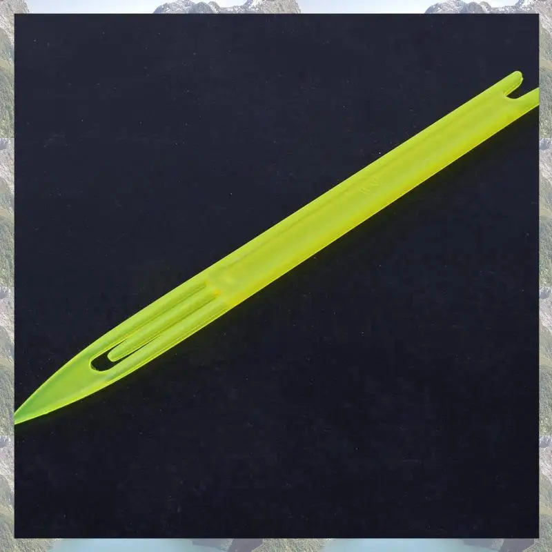 

2025 Trend 30 Pcs Yellow Plastic Fishing Net Repair Needle Shuttles Bobbin 2