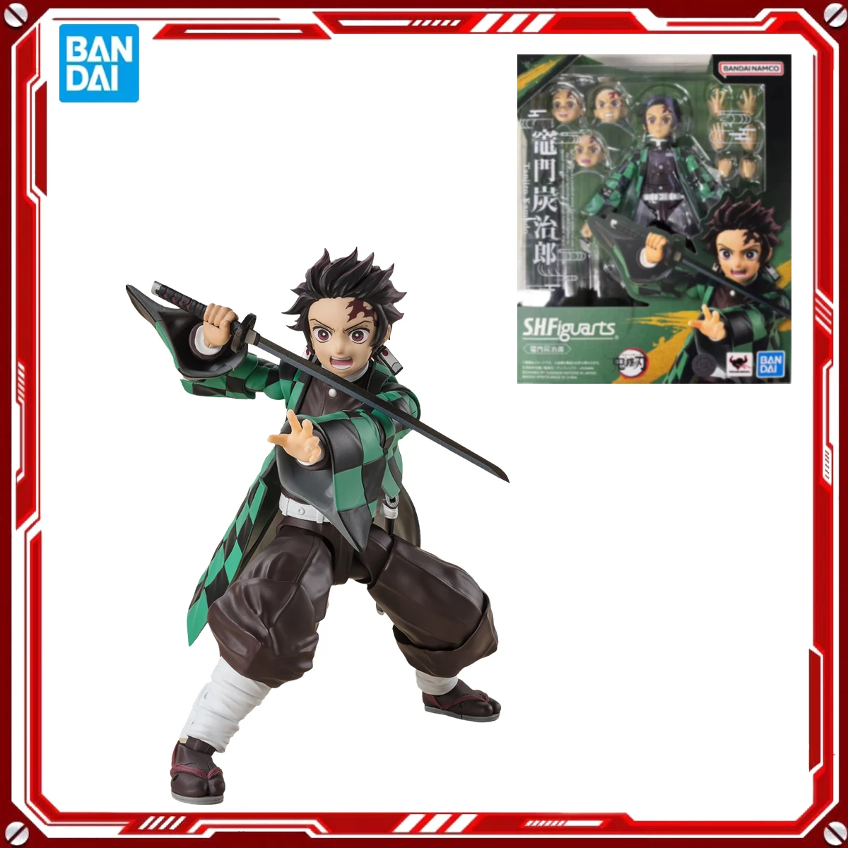 

Bandai Genuine Demon Slayer Anime Model Kits Kamado Tanjirou Toys SHF Action Figure Assembly Model Gift School Christmas Present