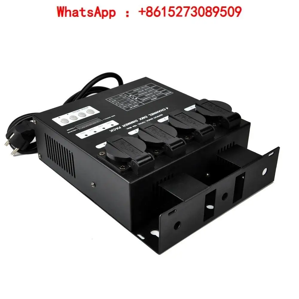 Stage lighting 4-way dimming table single 6.3A DMX512 control dimmer European standard female socket