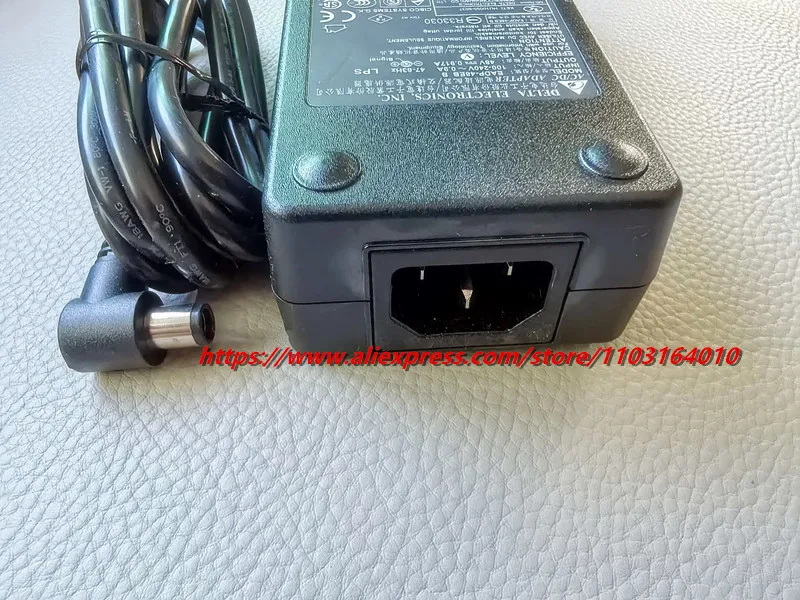 Adaptador de CA genuino DELTA EADP-48EB B 48V 0.917A para CISCO CP-PWR-CUBE-4 CP-8900 9900 8945 9951 fuente de alimentación de teléfono IP 341-0330-01