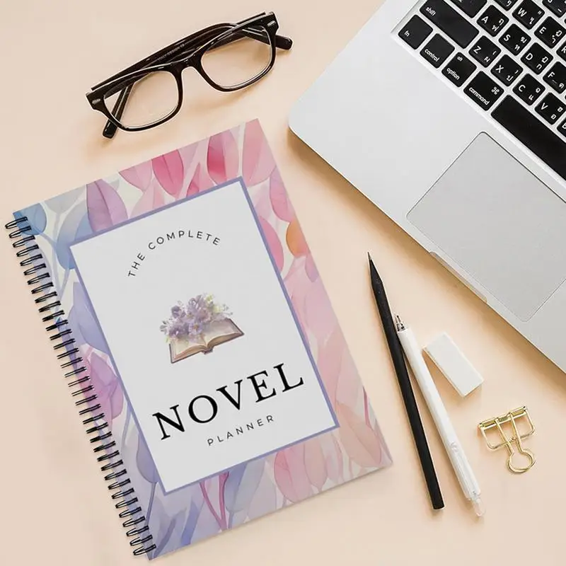 Planificador de escritura novedoso A5, planificador de escritura diario para autores, programa de ficción, libro de trabajo estructurado, productividad y tareas sin fecha