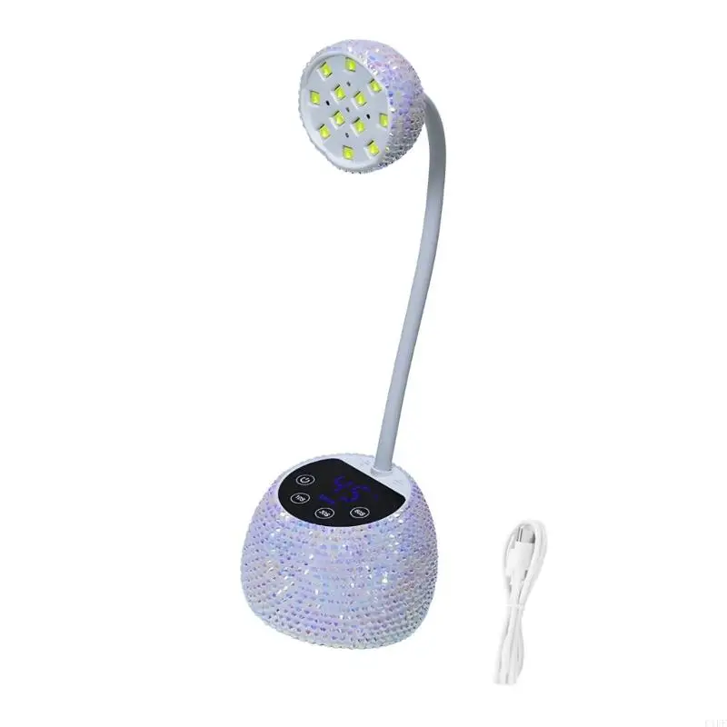 C1FF – lampe Unguis à transducteur automatique, Mobile, Rechargeable, séchage rapide, lumière LED pour crème frottée