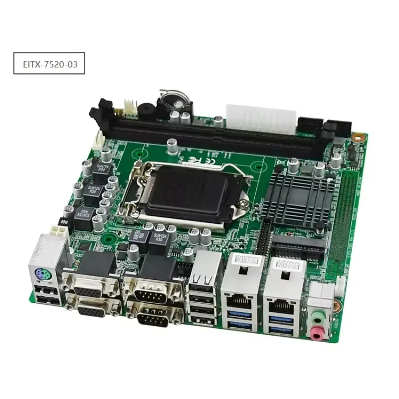 Nova placa-mãe h61 itx gráficos integrados wifi para vga lga1155 2a/3a geração i7/i5/i3 ddr3 duplo sata para desktop