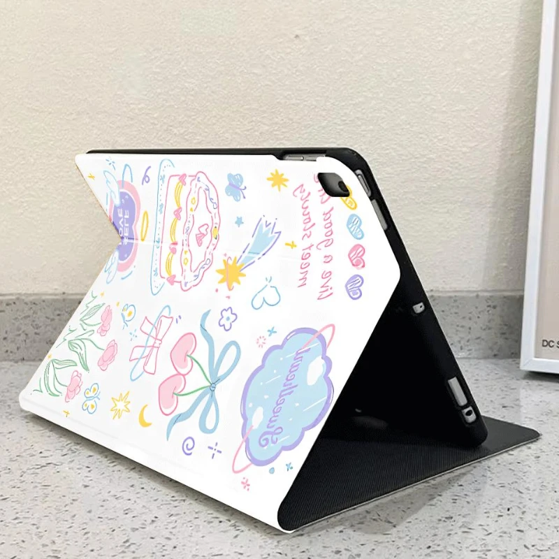 حافظة لجهاز IPad 5th 6th 7th 8th 9th Gen حافظة Ipad Mini 6 Pro 11 2nd 3rd 4th حافظة ذكية مع حامل قلم 10.5 10.9 11 Air 3/4/5/6