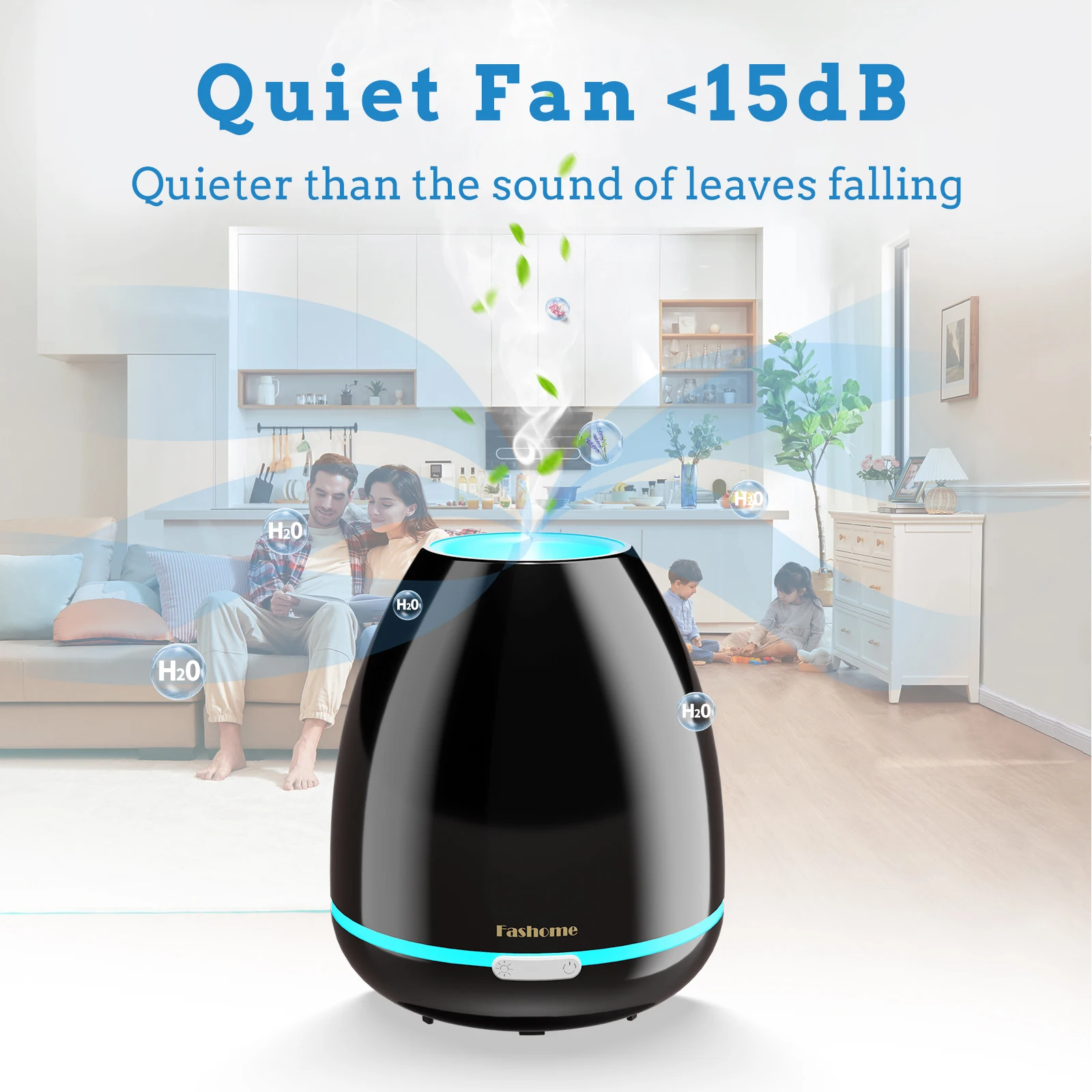 

7 Color LED Light Essential Oil Diffuser Room Fragrance Small Air Humidifier Auto Shut Off 360 Aroma Diffuser for Home Office