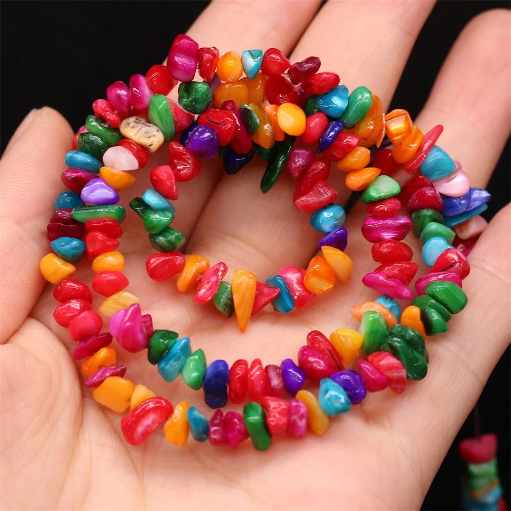 Natural stone Beads Mix-color  irregular shape crystal gravel  For Jewelry Making DIY Bracelet Necklace Accessories Evil Eye image 6