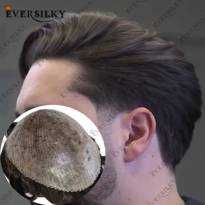 

Прочный 0,1-0,12 мм супер тонкая кожа PU мужской парик из натуральных индийских человеческих волос мужской парик # 1b10 # 1b65 Система протеза волос для мужчин