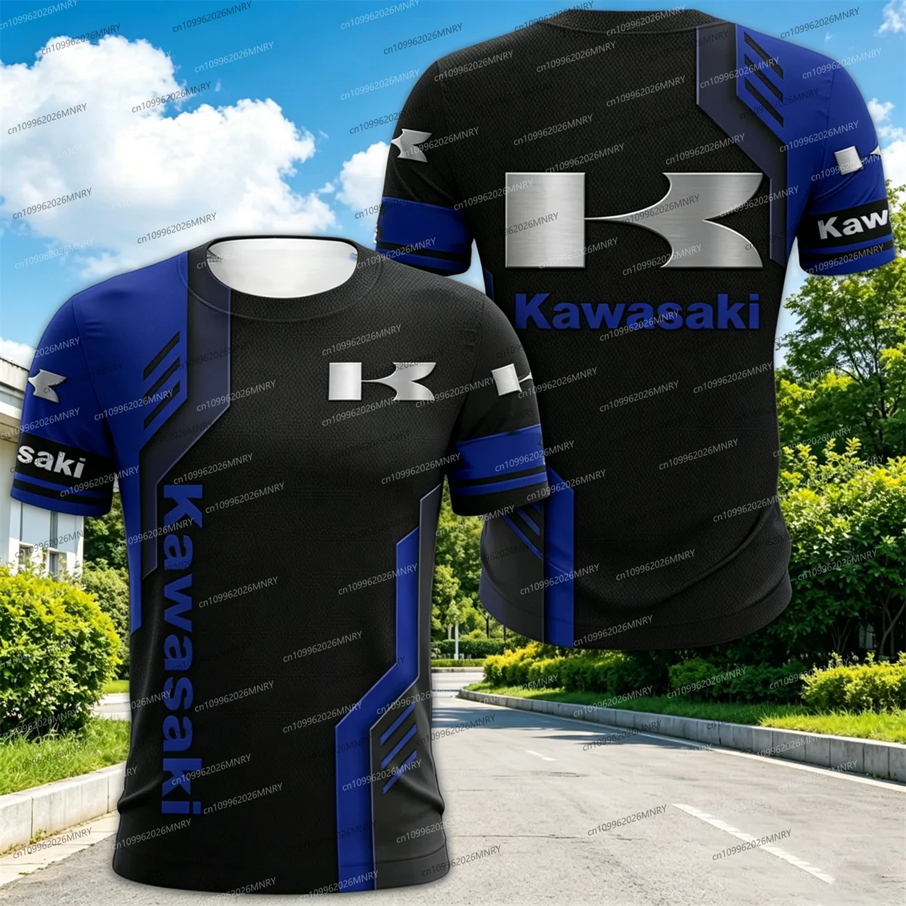 

Kawasaki Motorcycle Racer Riding t shirt Men Oversized t-shirt Short Sleeve Women T-Shirt Oversized Clothing Top Men clothing