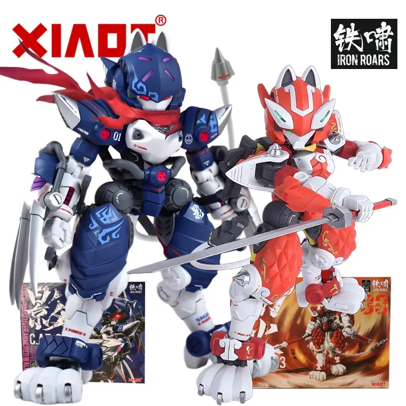 

XIAOT Original (IRON ROARS) Series C. A.T-03 «Fire Robbery» и C. A.T-01 «Тень» Пластиковая сборная модель для мальчиков Подарочная коллекция