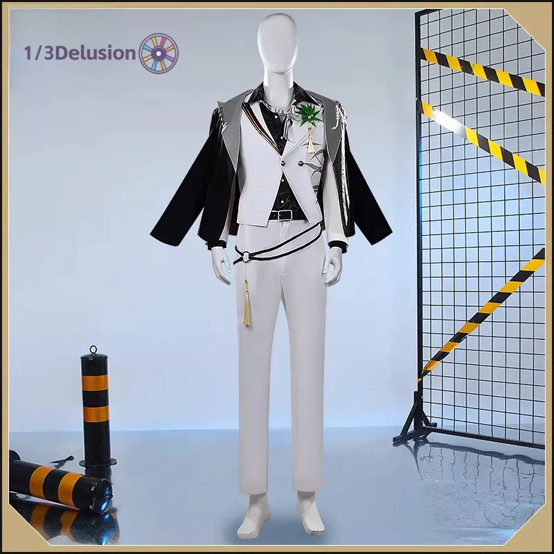 Disfraz de Cosplay de QiuYuan de Wuthering Waves de 1/3Delusion Store, Conjunto Completo de Uniforme para Juego de Rol, Disfraz para Halloween, Carnaval y Fiestas para Hombre