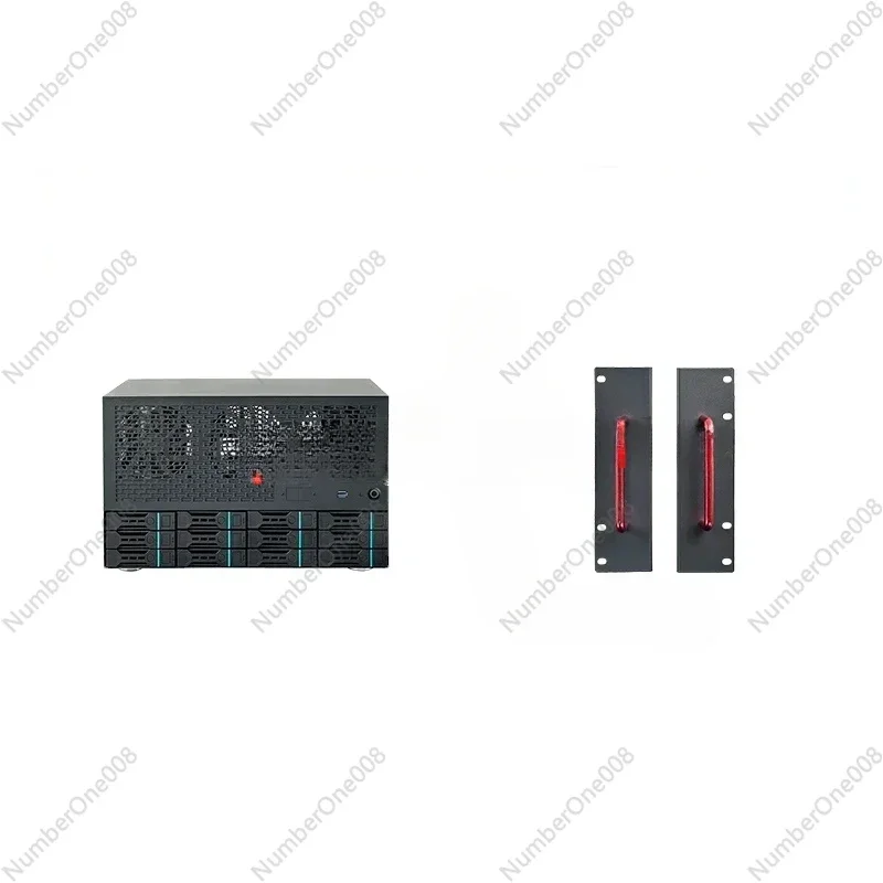 12 Bay NAS Chassis Motherboard ATX Power Supply 8 Full Height Slots Enterprise Home AIO Server