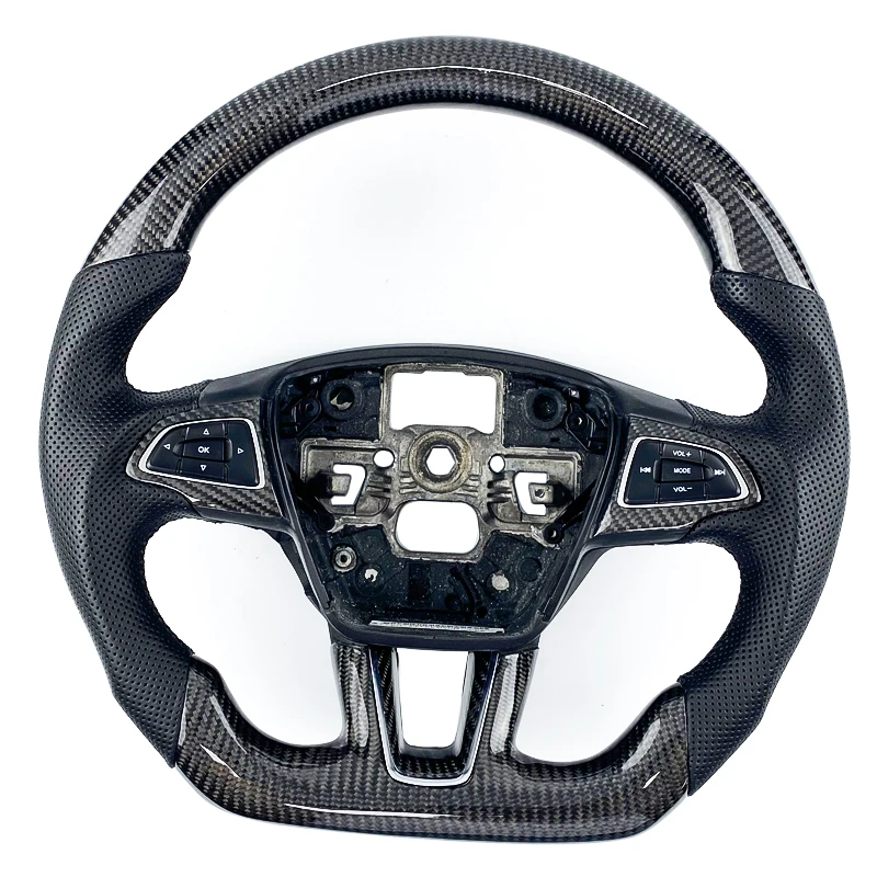 

Carbon Fiber Custom Car Steering Wheel Fit For Ford FOCUS RS ST MK2