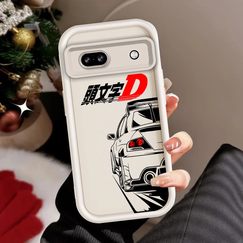 Initial D Anime Art For Google Pixel 9 8A 8 7 7A Pro XL 5G Eye Ladder Phone Case Soft TPU Shockproof Cover Funda Phone Case