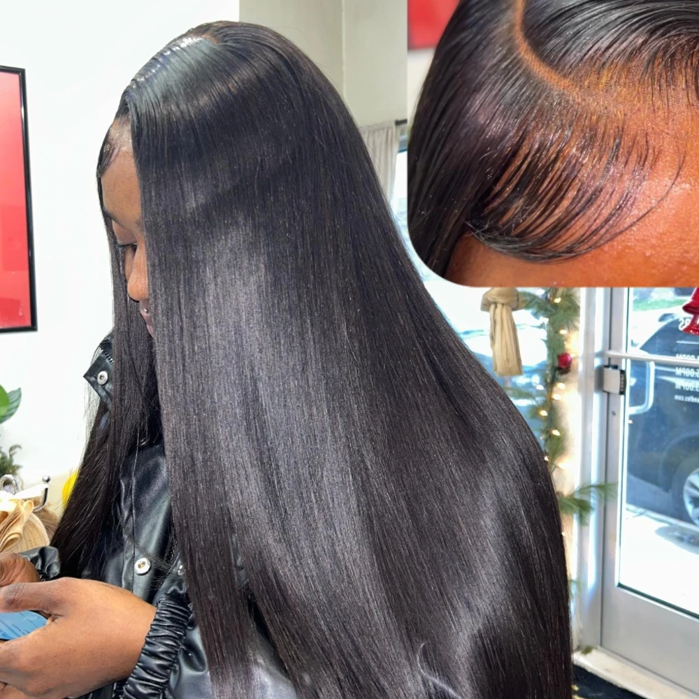 

Millionaire Queen 350% High Density Straight Human Hair Glueless Wigs 13x6 13x4 Real HD Lace Frontal Wig Brazilian Human Wig