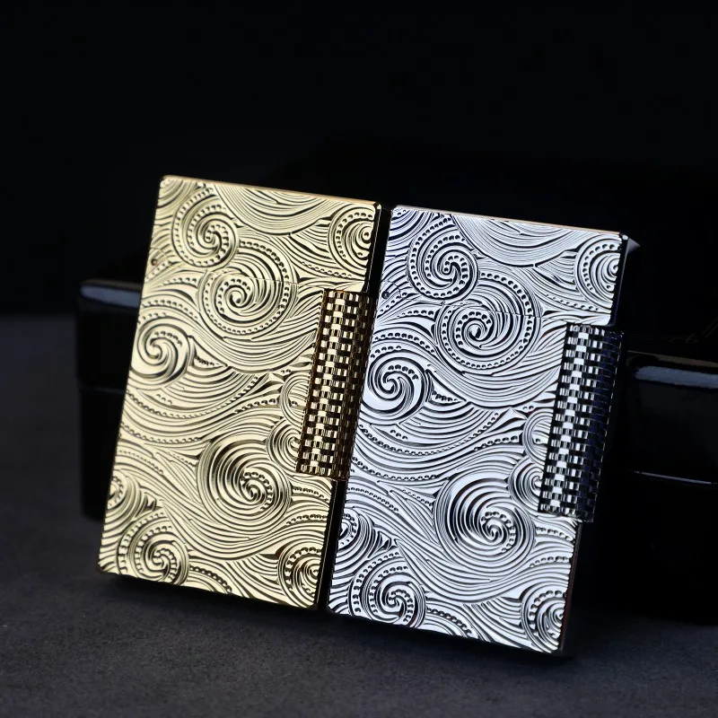 Газовая зажигалка Calories Genuine Langsheng Lighter Gas Machine Dou Zhuan Xing Shi Shi Roll Flower, персонализированный подарок