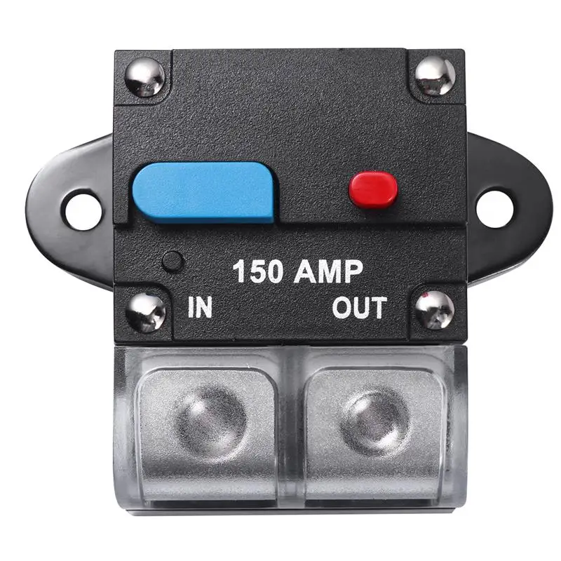 

80A-300A Resettable Breaker Self Recovery Breaker Manual Reset Button for Car Boat Audio and Amps Protection