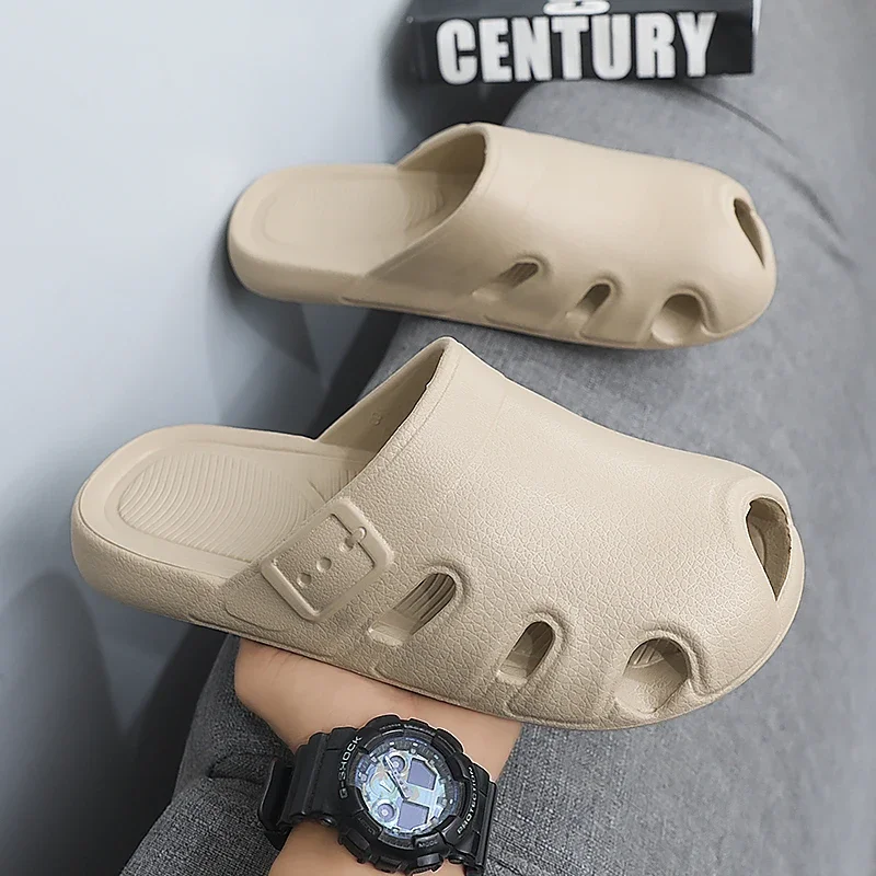 Baotou Pantofole Abbigliamento esterno estivo da uomo Sport Suola morbida Suola morbida Sandali da spiaggia per uso domestico antiscivolo e resistenti agli odori a