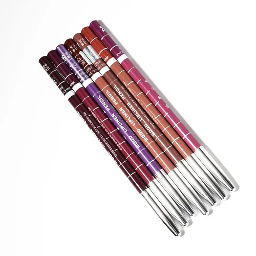 Imagen 2 del producto Delineador de labios mate resistente al agua, hidratante de larga duración, lápiz labial marrón Sexy, maquillaje de lápiz labial Natural para mujeres, cosméticos