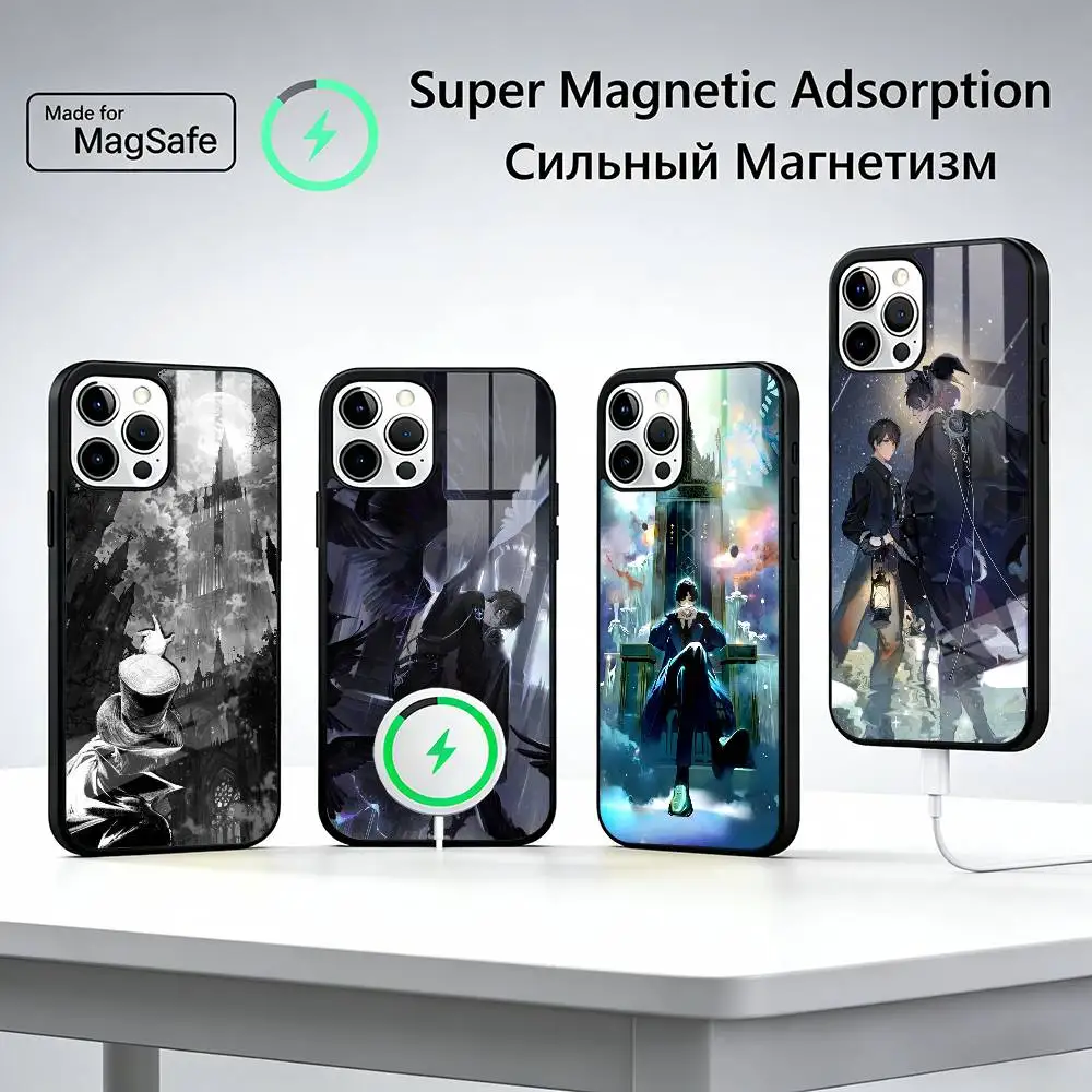 

POP Lord Of Mysteries For Magsafe Phone Case for iPhone 17 16 15 14 13 12 11 Series Wireless Charging