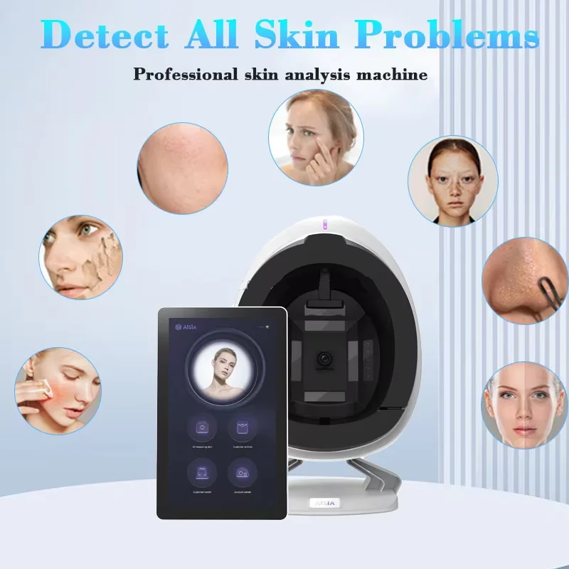 2024 Professional 3D Scan Face Digital Smart Mirror Scanner Facial Skin Analyzer Face 7 Analysis Machine