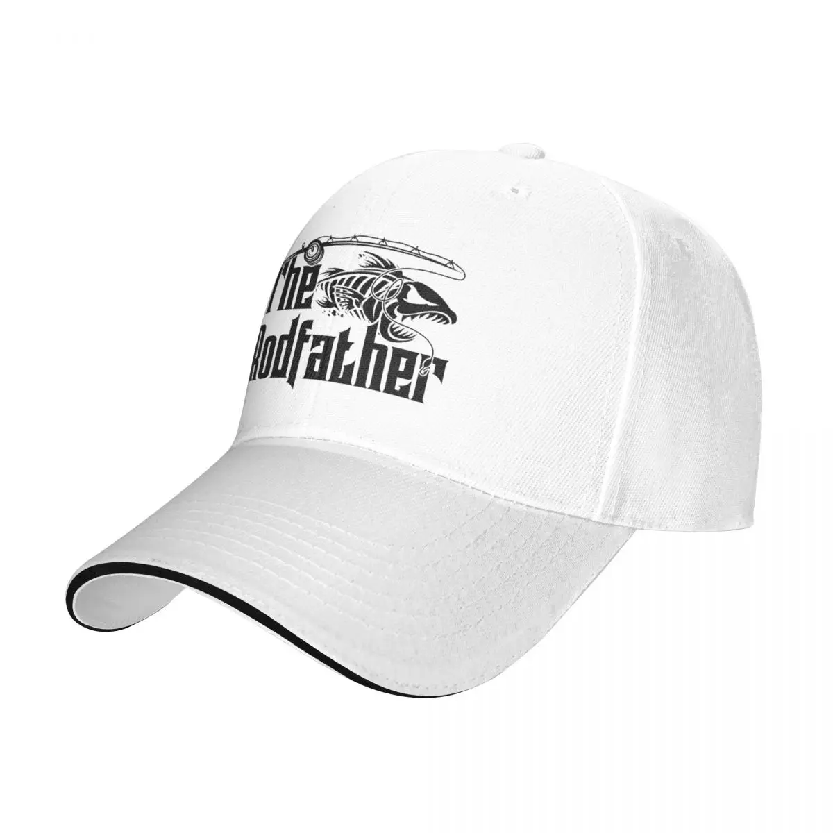 The Rodfather Fishing Lover Fish Baseball Cap Adult Fashion Sun Caps Hat Breathable Polyester Sun Caps Wholesale New Caps