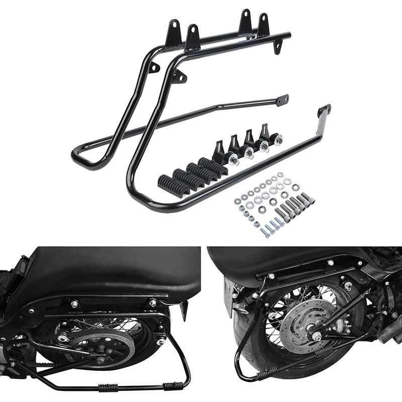 Motorcycle Saddlebag Conversion Bracket For Harley Softail Heritage Springer FLSTS 1984-2017