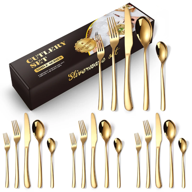 : Set di stoviglie in acciaio inossidabile
