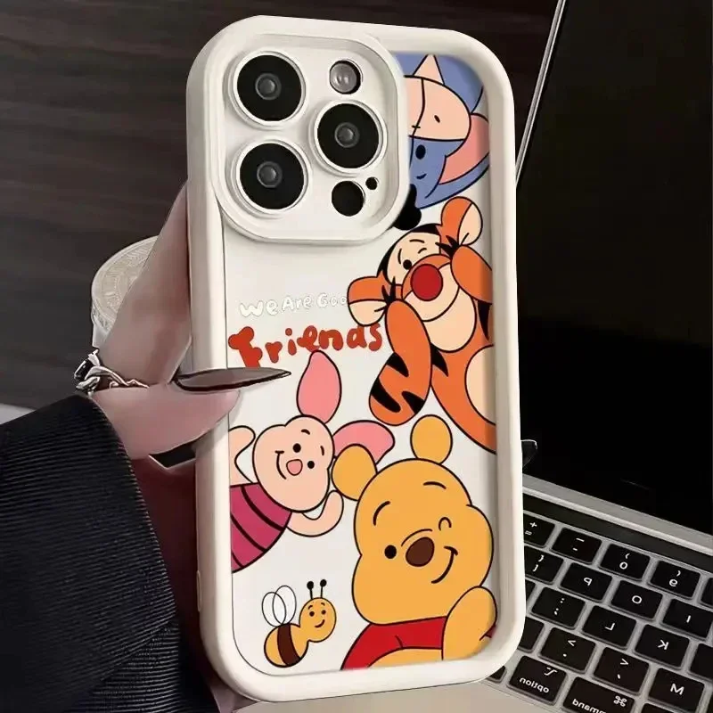 Чехол для телефона Winnie Pooh Luxtury для Xiaomi Mi 14 11 Lite 12T POCO M6 F4 F5 X3 X4 X5 GT 5G, мягкая задняя крышка из ТПУ