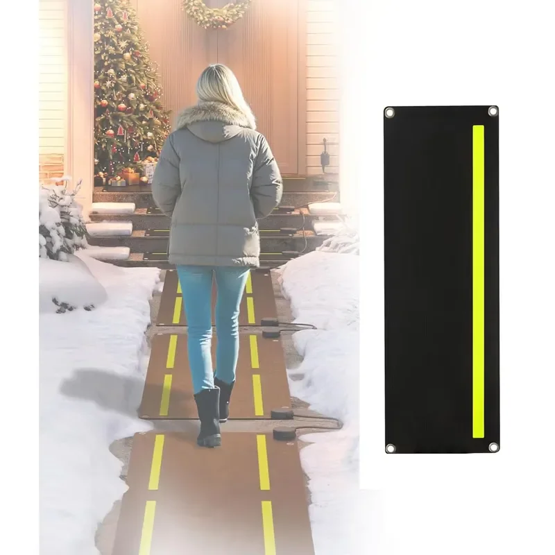 Cold Winter Anti-slip Heated Ice Snow Melting Mats Used in Walkway Driveway Passageway