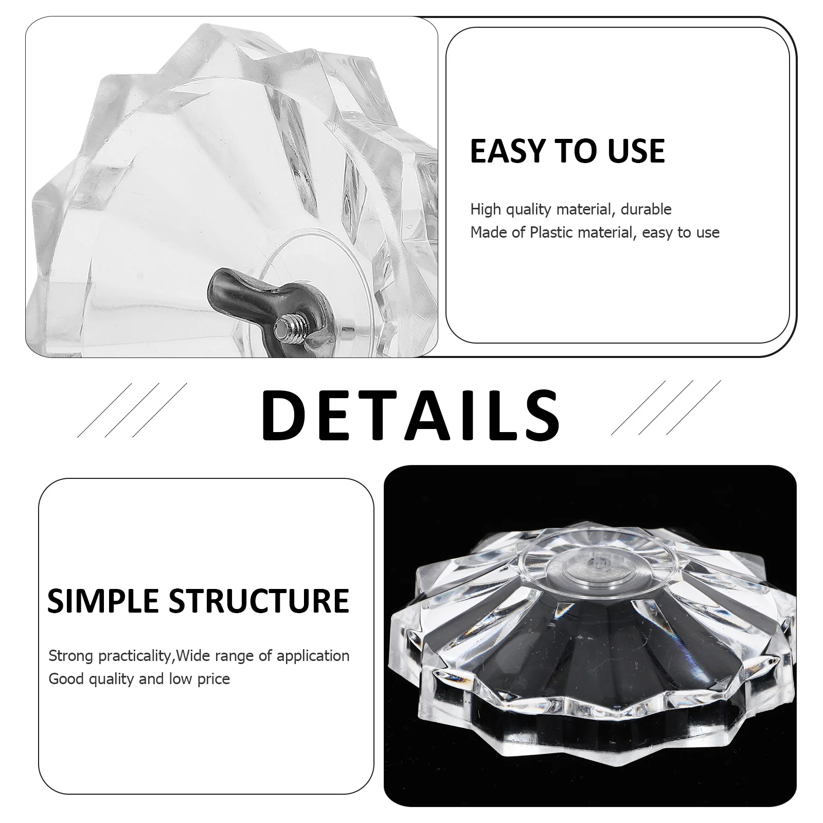 

4Pcs Desk Paper Holder Spike Receipt Bill Forks Sturdy Plastic Memo Organizer Straight Rod for Office Restaurant Check