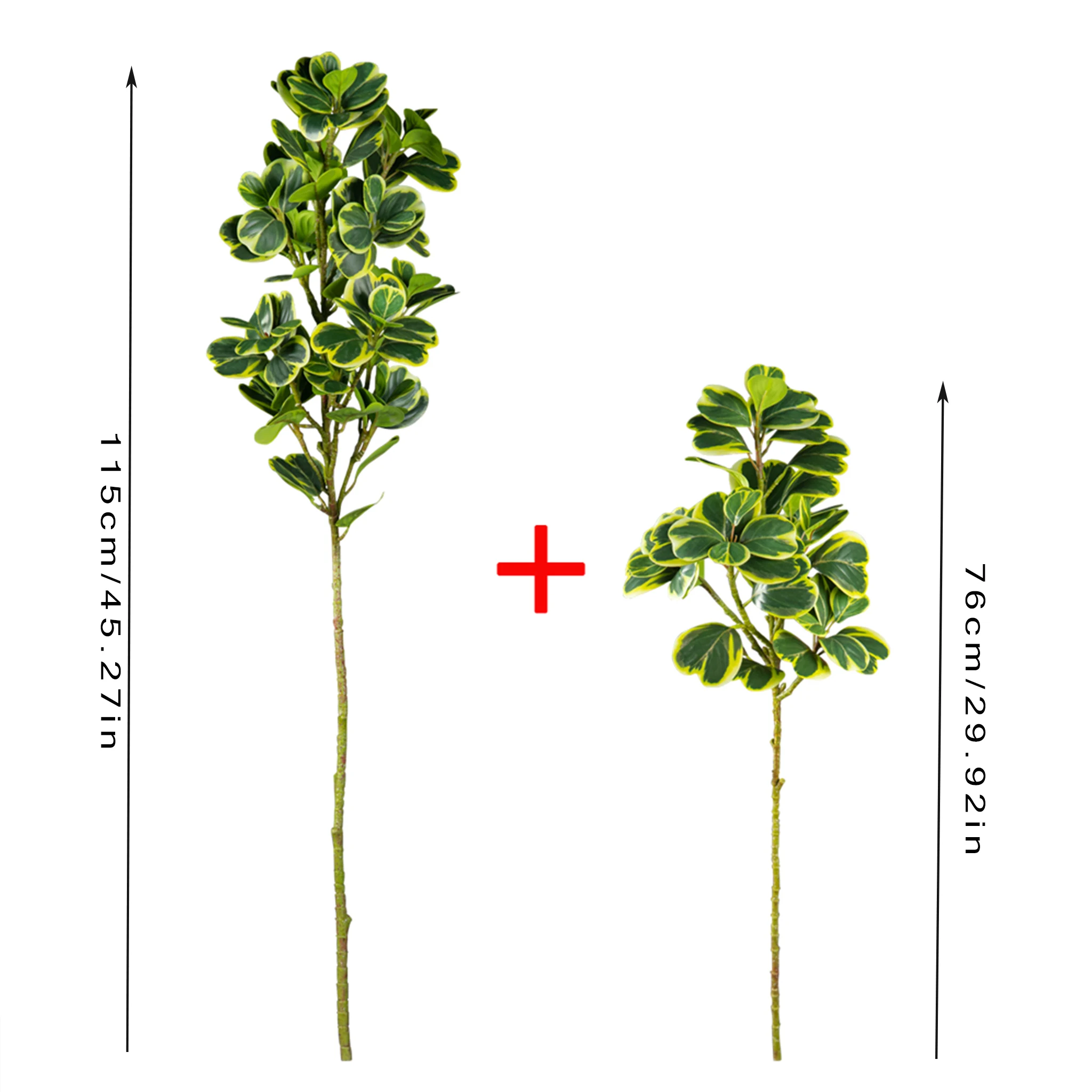 76-115cm Künstlicher Ficus-Baum Hoher Kunstbaum Tropische Grünpflanze Plastik-Banyan-Zweig für Heim Boden Geschäft Party Hochzeitsdekoration – Detail 8
